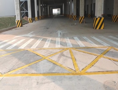 汉中汉中厂区道路标线施工