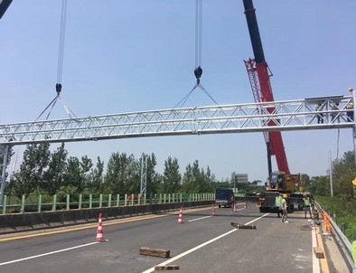 汉中汉中门架标牌施工现场