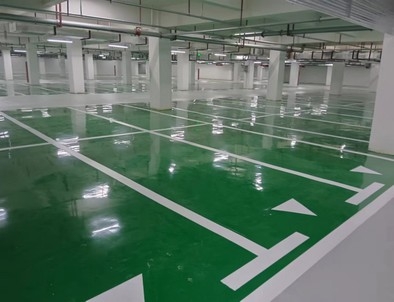 汉中汉中小区停车场标线